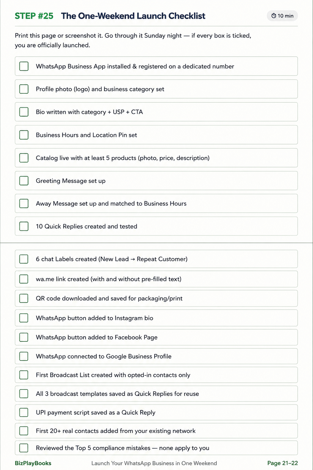Launch Your WhatsApp Business in One Weekend - The Complete Step-by-Step Playbook